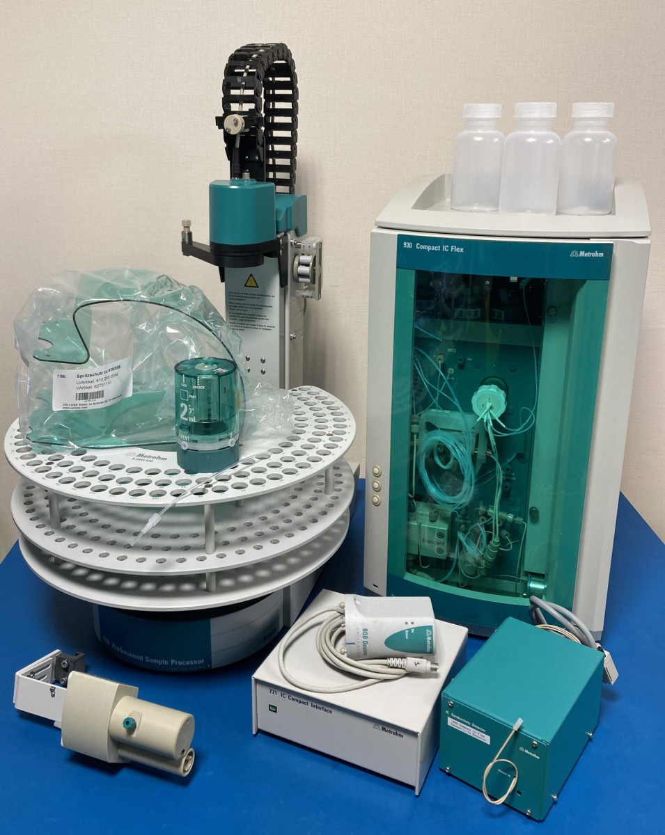 【RL-708】Metrohm イオンクロマトグラフ 930 IC Flex+858 サンプラー ★ソフト・付属品多数！