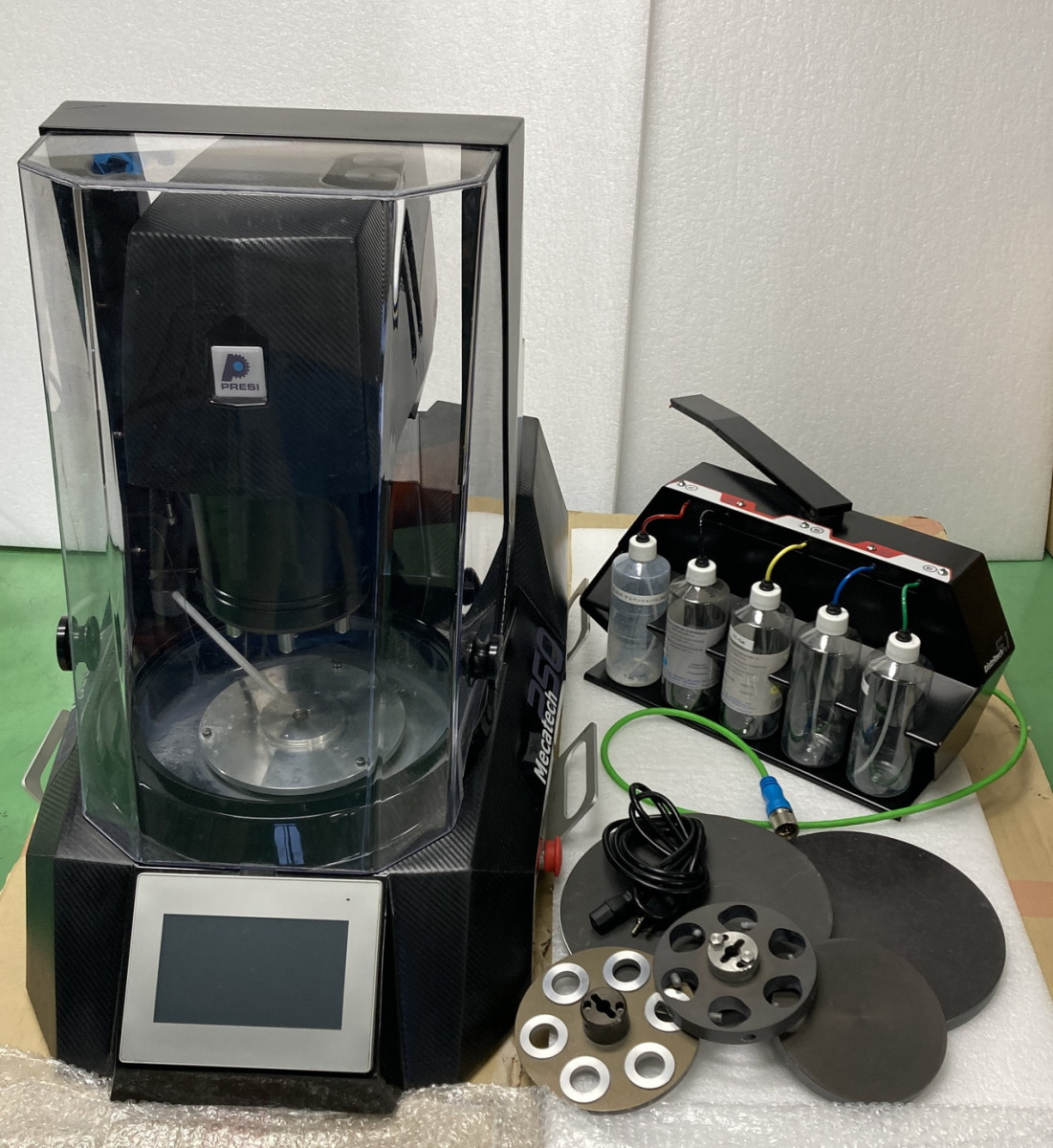 【RL-709】PRESI 自動研磨機 MECATECH 250SPC + Distritech 5.1 ★飛散防止カバー付き！