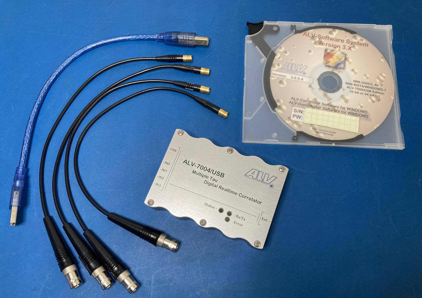 【RL-741】ALV Multiple Tau Digital Realtime Correlator ALV-7004/USB ソフトウエア認識確認済！