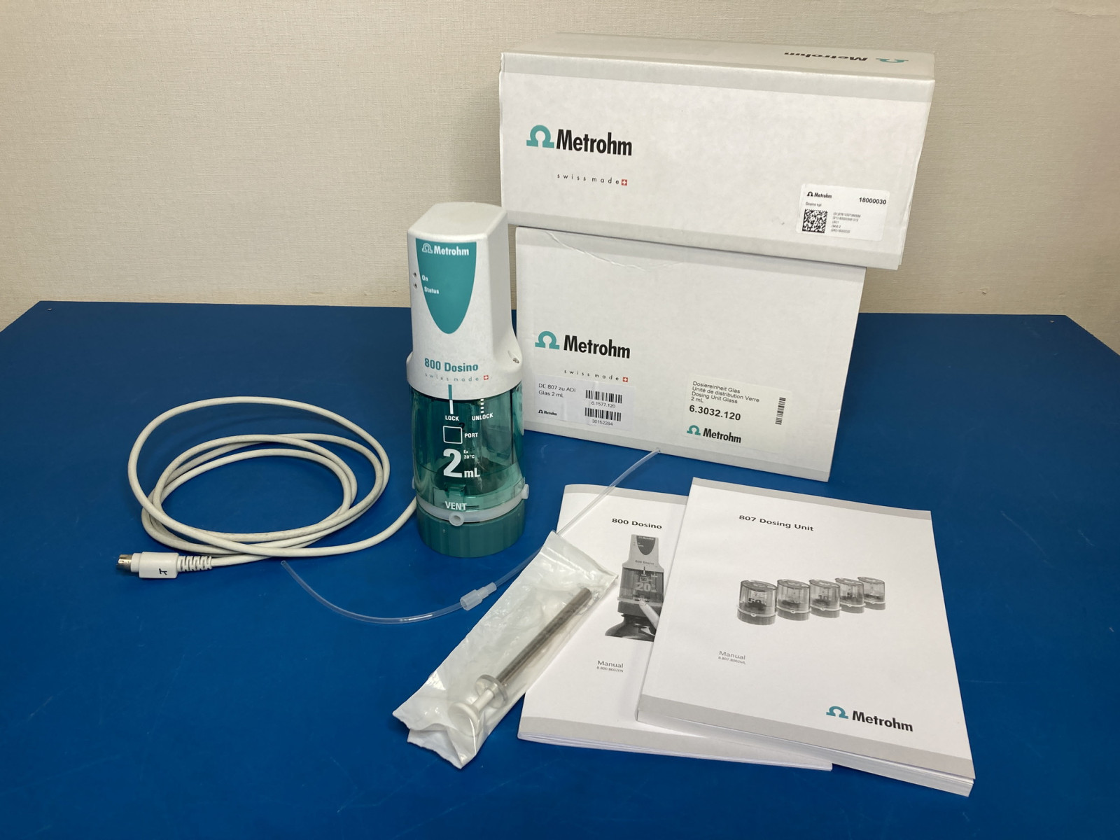 【RL-796】メトローム Metrohm 高機能電動ビュレット駆動部 + 分注ユニット 800 Dosino + 807 2mL