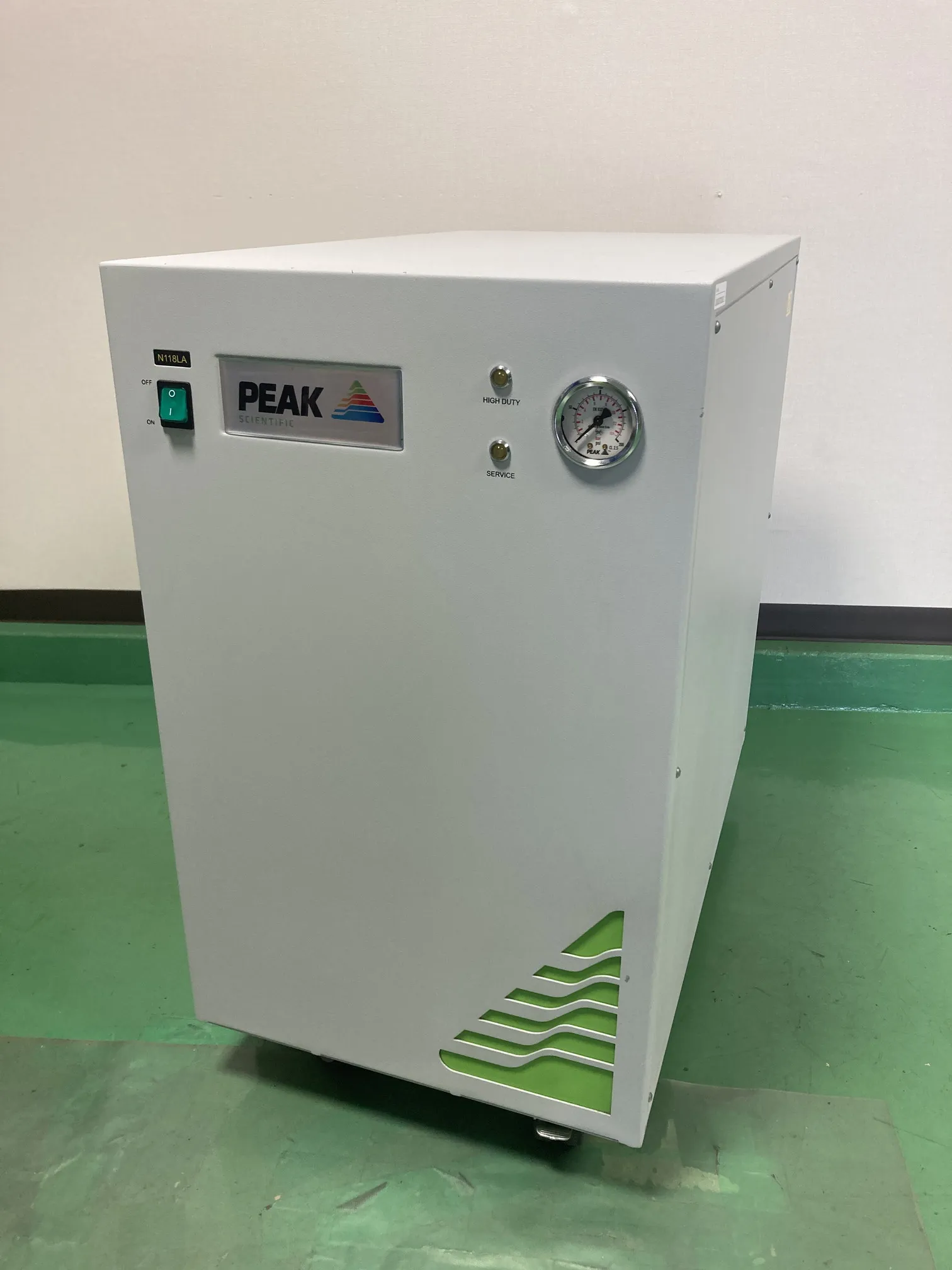 【RL-850】ピーク PEAK 窒素発生装置 Genius N118LA コンプレッサー動作・圧力上昇値確認済み！ ★動作確認事項保証14日間★