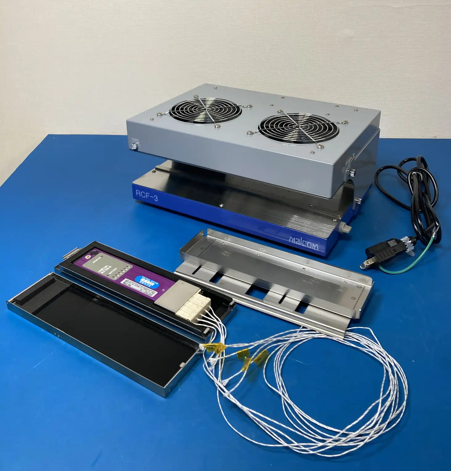 【RL-853】マルコム malcom リフローチェッカー冷却ユニット + リフローチェッカー RCF-3 + RCM-S 美品！★初期動作保証14日間★